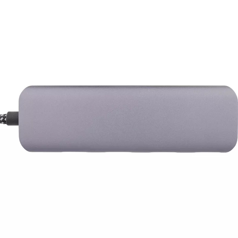 Hub USB 3.2 InLine, USB-C a 4x USB A 10 Gb/s, alluminio, grigio