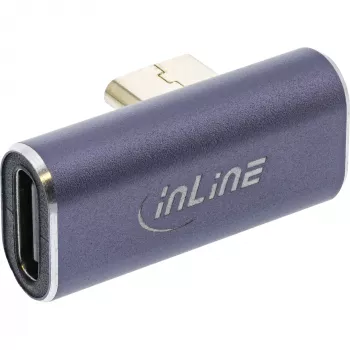 Adattatore USB4 InLine, connettore maschio/femmina USB-C verticale angolare destro/sinistro