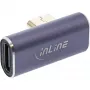 Adattatore USB4 InLine, connettore maschio/femmina USB-C verticale angolare destro/sinistro