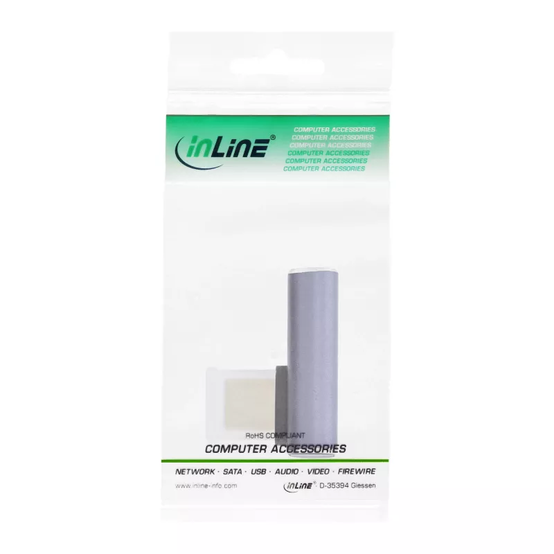 Adattatore USB4 InLine, connettore maschio/femmina USB-C verticale angolare destro/sinistro