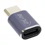 Adattatore USB4 InLine connettore maschio/femmina USB-C alluminio grigio 35900A