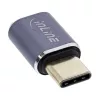 Adattatore USB4 InLine connettore maschio/femmina USB-C alluminio grigio 35900A