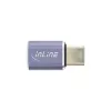 Adattatore USB4 InLine connettore maschio/femmina USB-C alluminio grigio 35900A
