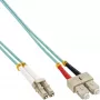 Cavo in fibra ottica duplex LC/SC InLine 50/125µm OM3 3m