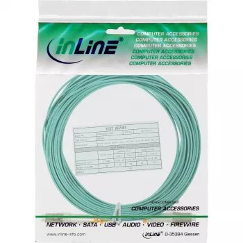 Cavo in fibra ottica duplex LC/LC InLine 50/125µm OM3 10m