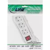 InLine ciabatta multipresa 16433T 3 prese Schuko CEE 7/3 con interruttore bianco 3m