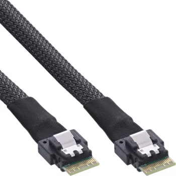 InLine cavo SAS slim, SFF-8654 a SFF-8654, 24Gb/s, 0,5m
