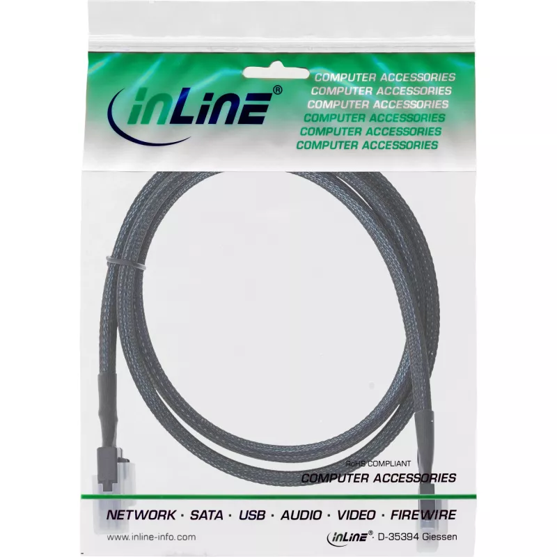 InLine cavo SAS slim, SFF-8654 a Mini SAS SFF-8087, 12Gb/s, 0,5m