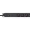 Intellinet PDU rack 19 pollici 1U 7 prese protezione da sovratensione 16 A cavo 3 m