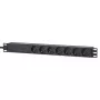 Intellinet PDU rack 19 pollici 1U 7 prese protezione da sovratensione 16 A cavo 3 m