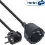 InLine prolunga elettrica tipo F angolata, nero, 5m