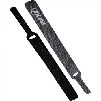 Fascette per cavi in velcro InLine 12×150 mm, 10 pezzi, nero