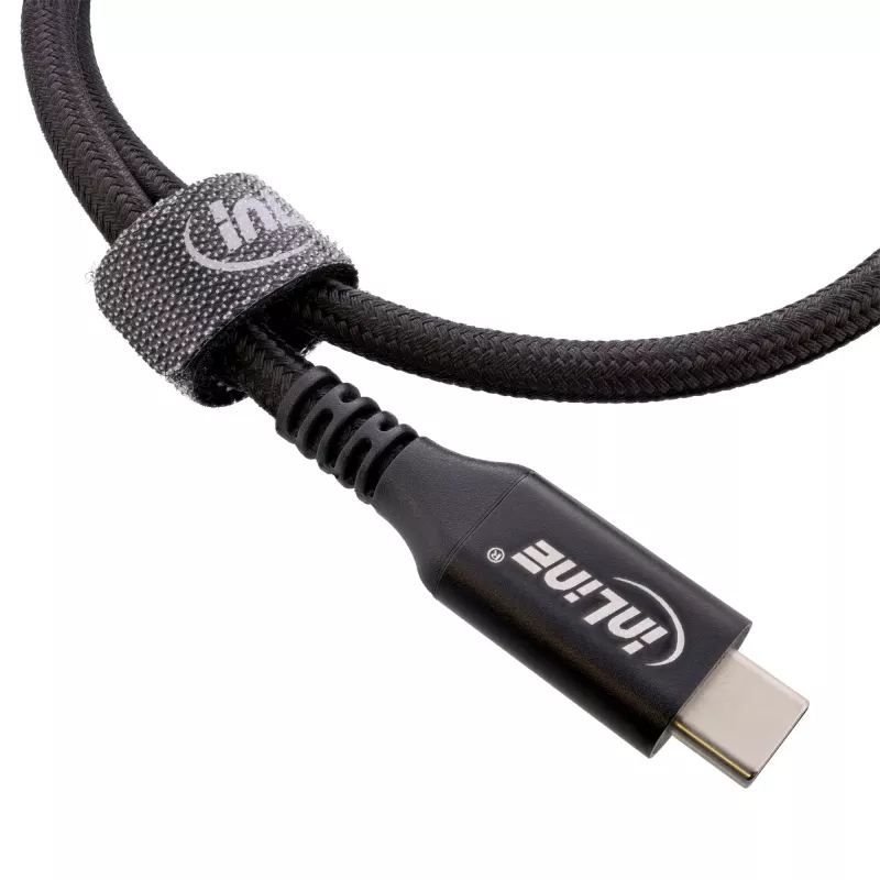 Fascette per cavi in velcro InLine 12×150 mm, 10 pezzi, nero