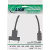 InLine cavo USB 3.2 Gen.2 Type-C connettore maschio / connettore femmina con flangia, nero, 0,20 m