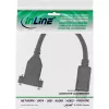 InLine cavo DisplayPort connettore maschio a connettore femmina con flangia 0,2 m, nero