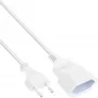 InLine prolunga elettrica spina Euro tipo C connettore maschio/connettore femmina, bianco, 5 m