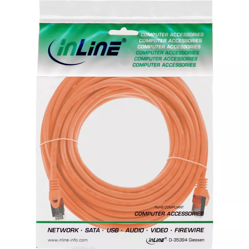 Cavo patch InLine SF/UTP Cat.5e arancione 7,5 m