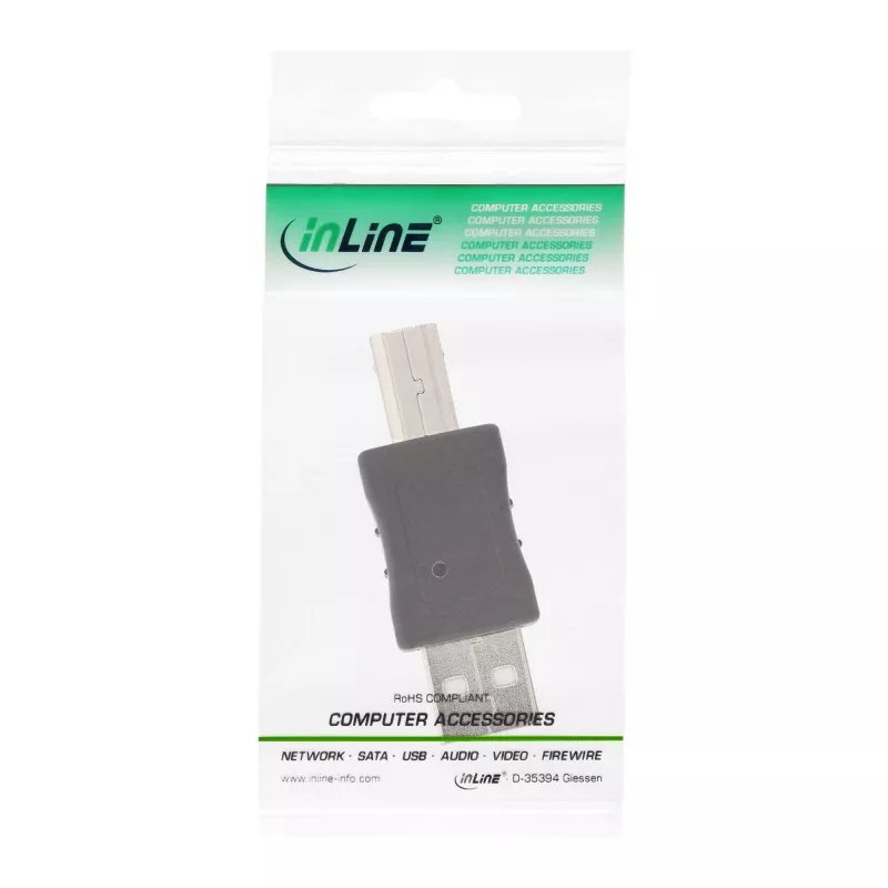 Adattatore USB 2.0 Type-A maschio / Type-B maschio InLine 33443A