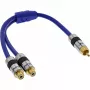 Cavo RCA Y InLine Premium 1x RCA maschio / 2x RCA femmina 0,25 m