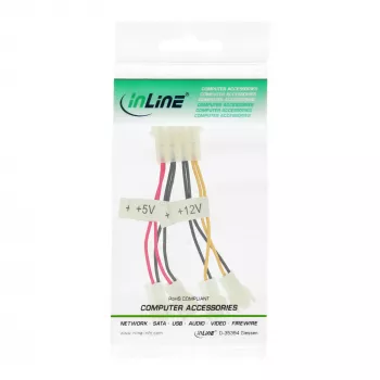 Cavo adattatore per ventole InLine 2x 12V e 2x 5V per 4 ventole 33005B