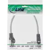 Cavo patch InLine SF/UTP Cat.5e trasparente 0,3 m