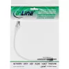Cavo patch InLine, S/FTP (PiMf), Cat.8.1, 2000MHz, senza alogeni, bianco, 0,25 m