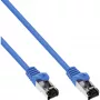 Cavo patch InLine S/FTP PiMF Cat.8.1 senza alogeni 2000MHz blu, 0,25 m