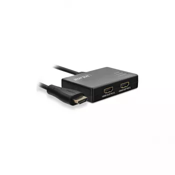 Splitter per cavi InLine HDMI 2 porte, 4K/60Hz, con cavo di alimentazione USB, 0,5 m