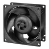 Ventola ARCTIC S8038-7K 80 mm 118,93 m³/h doppio cuscinetto a sfere nero