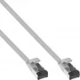 Cavo patch piatto InLine U/FTP Cat.8.1 TPE senza alogeni grigio 1,5 m