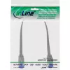 Cavo patch piatto InLine U/FTP Cat.6A TPE senza alogeni grigio 0,3 m