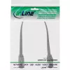 Cavo patch piatto InLine U/FTP Cat.8.1 TPE senza alogeni grigio 0,25 m