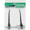 Cavo patch piatto InLine U/FTP Cat.8.1 TPE senza alogeni nero 0,25 m