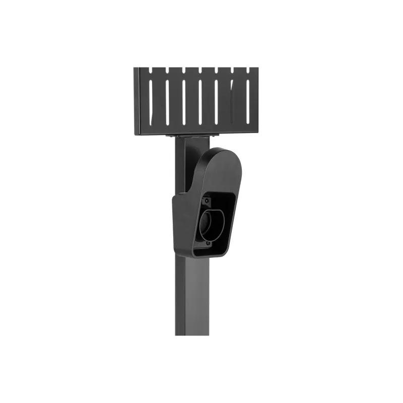 Supporto universale InLine per wallbox con porta cavo di ricarica EV nero