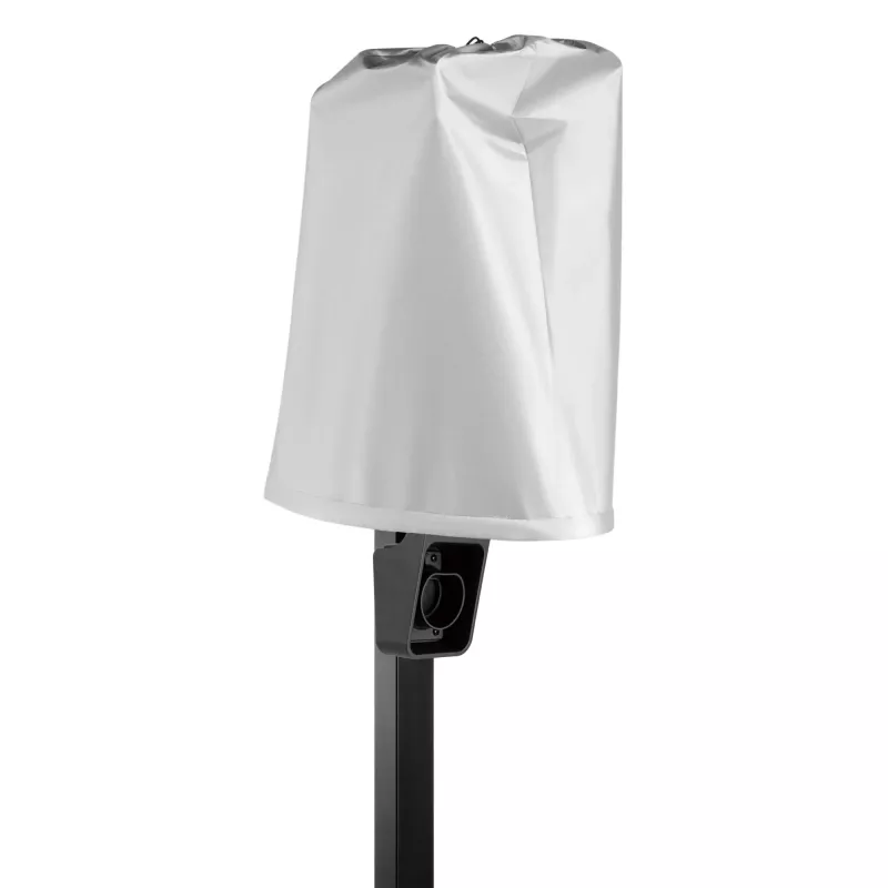 Supporto universale InLine per wallbox con porta cavo di ricarica EV nero