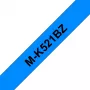 Nastro per etichettatrice Brother M-K521B nero su blu