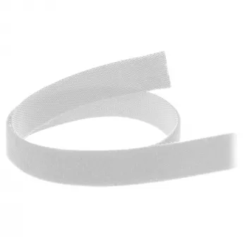 Fascetta fermacavi in velcro InLine 10 m × 16 mm bianco – fascetta fermacavi in velcro riutilizzabile