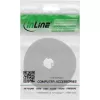 Fascetta fermacavi in velcro InLine 10 m × 16 mm bianco – fascetta fermacavi in velcro riutilizzabile