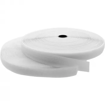 Fascetta fermacavi InLine con nastro in velcro 25 mm bianco 25 m