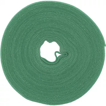 Fascette con chiusura a velcro InLine Band 16 mm, 10 m, verde