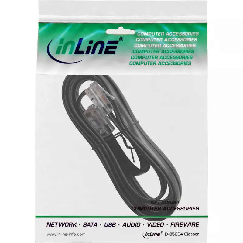 Cavo ISDN InLine RJ45 connettore maschio connettore maschio 8P8C 20m nero