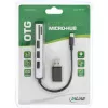 Lettore di schede USB OTG InLine e hub USB 2.0 a 3 porte per SDXC e microSD + adattatore