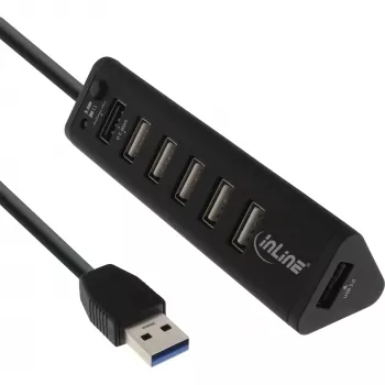 Hub USB InLine Smart Hub 7 porte USB 3.0 e 2.0 con porta di ricarica rapida