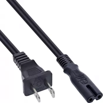 Cavo di alimentazione InLine B-16654U nero 1,8 m NEMA 1-15P IEC C7