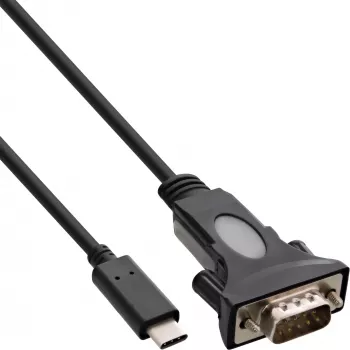 InLine Cavo adattatore USB-C a seriale, connettore maschio USB-C / connettore maschio DB9, 1,8 m