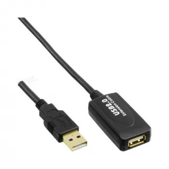 InLine Cavo ripetitore di segnale attivo USB 2.0 Type-A connettore maschio / A connettore femmina, 5 m