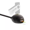 InLine Cavo USB 3.2 Gen.1 connettore maschio USB Type-A / A connettore femmina + alimentazione, con supporto, nero, 1 m