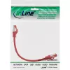 Cavo patch InLine S/FTP PiMF Cat.6 250MHz PVC rame rosso 0,25m