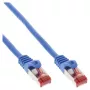 Cavo patch InLine S/FTP PiMF Cat.6 250MHz PVC rame blu 0,25m