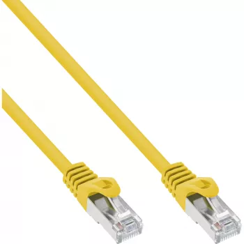 Cavo patch InLine SF/UTP Cat.5e giallo 0,5m